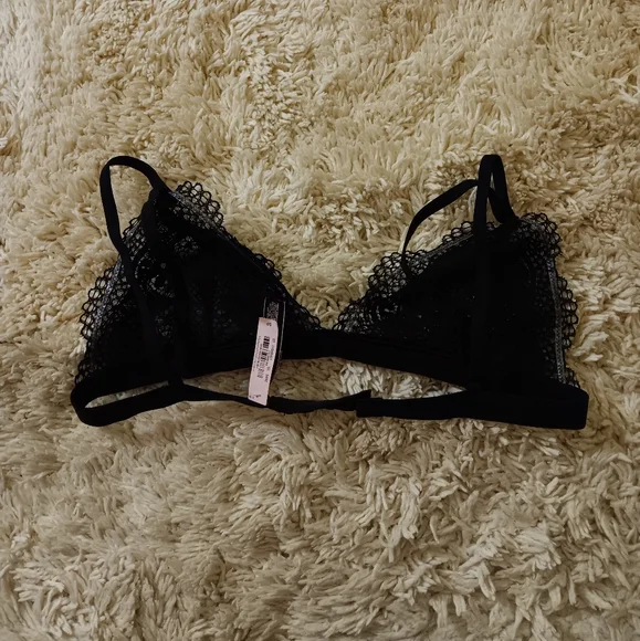 Victoria's Secret Bra Bralette Small Black Lace - Picture 4 of 5